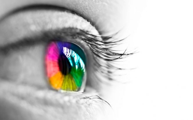 ojo humano colores