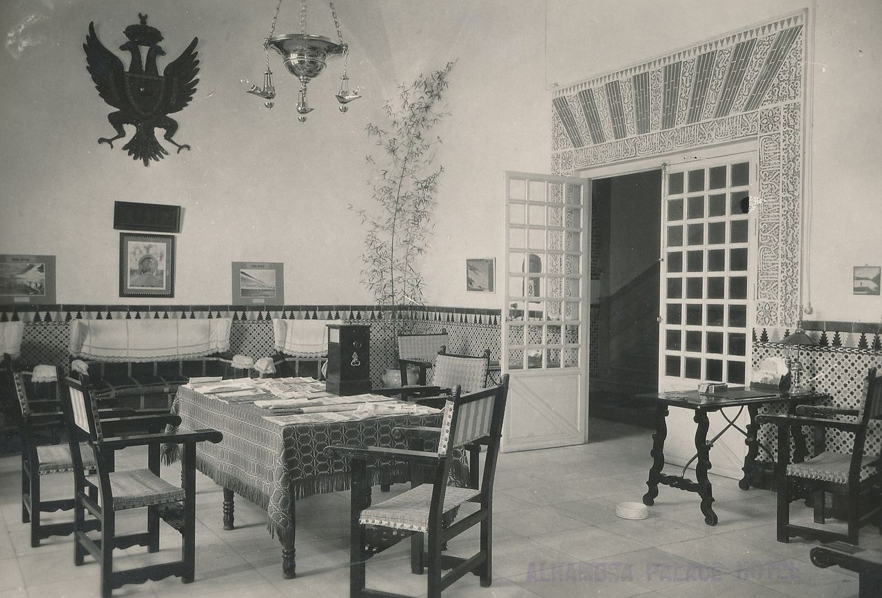 Hotel Alhambra Palace 1930 sala de lectura
