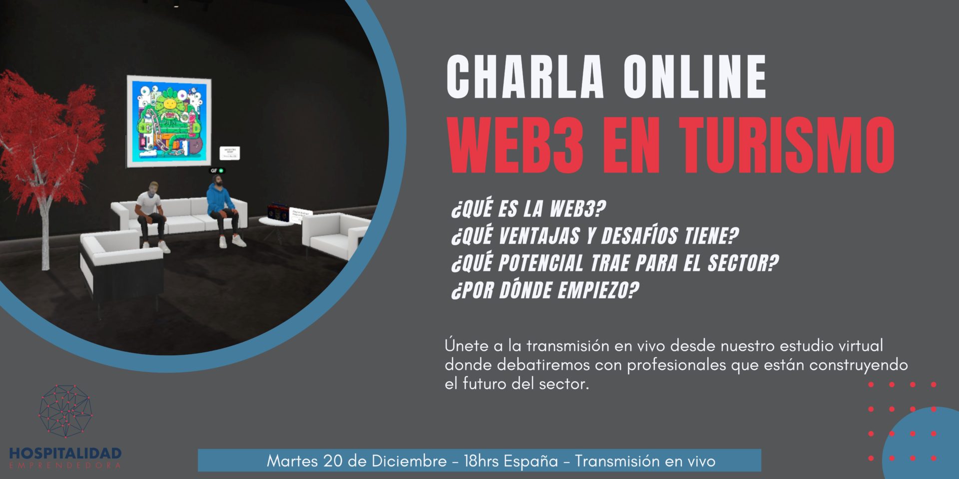 Evento online sobre web3